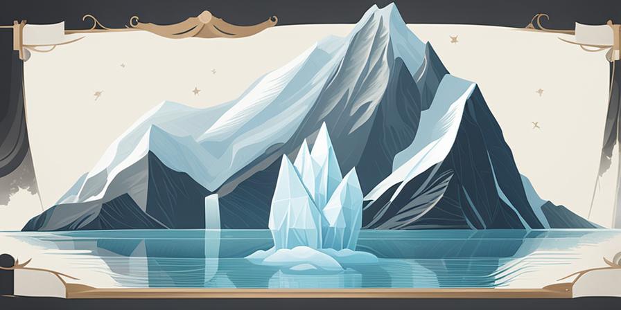 Fundamentos esenciales de Scrum con una persona y un iceberg