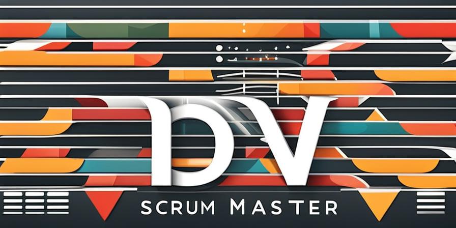 Scrum Master Logo: Ascending arrow with professional graphics
