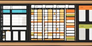Scrumboard con notas y tareas organizadas. Mejora tu productividad